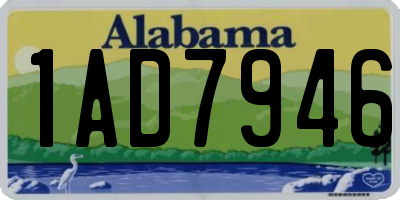 AL license plate 1AD7946