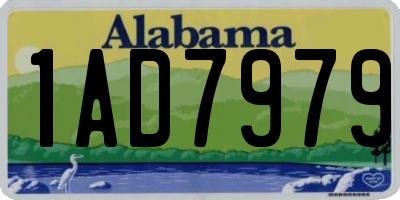 AL license plate 1AD7979