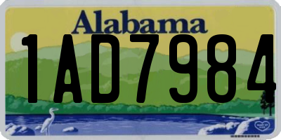 AL license plate 1AD7984
