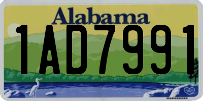 AL license plate 1AD7991
