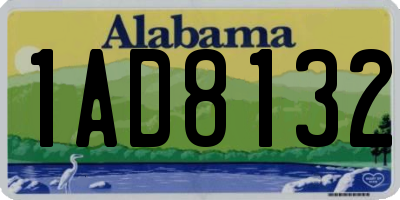 AL license plate 1AD8132
