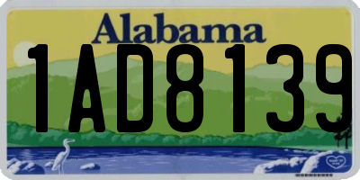 AL license plate 1AD8139