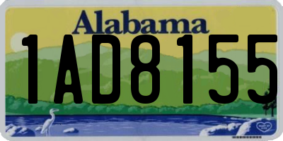 AL license plate 1AD8155