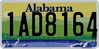 AL license plate 1AD8164