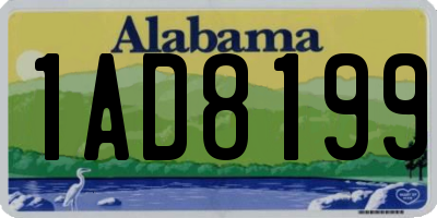 AL license plate 1AD8199