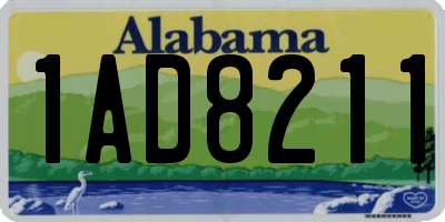 AL license plate 1AD8211