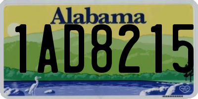 AL license plate 1AD8215