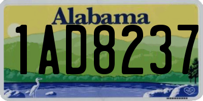 AL license plate 1AD8237