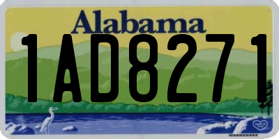 AL license plate 1AD8271