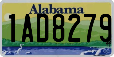 AL license plate 1AD8279