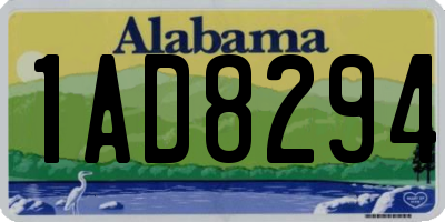 AL license plate 1AD8294