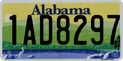 AL license plate 1AD8297