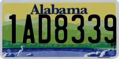 AL license plate 1AD8339