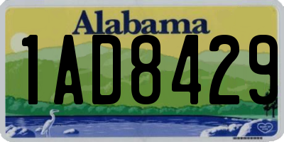 AL license plate 1AD8429