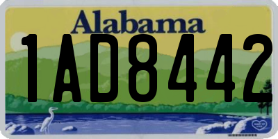 AL license plate 1AD8442