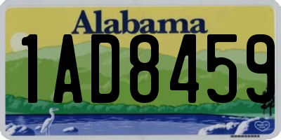 AL license plate 1AD8459