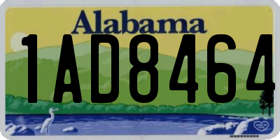 AL license plate 1AD8464