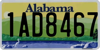 AL license plate 1AD8467