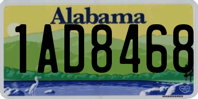 AL license plate 1AD8468