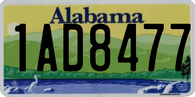 AL license plate 1AD8477
