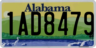 AL license plate 1AD8479