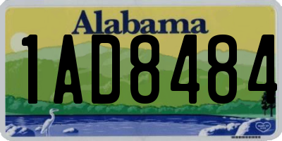AL license plate 1AD8484
