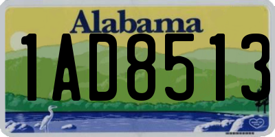 AL license plate 1AD8513