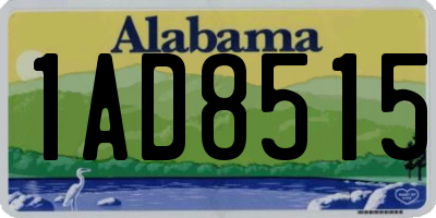 AL license plate 1AD8515