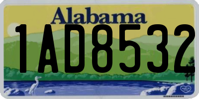 AL license plate 1AD8532
