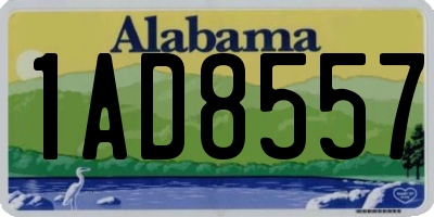 AL license plate 1AD8557