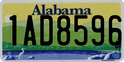 AL license plate 1AD8596
