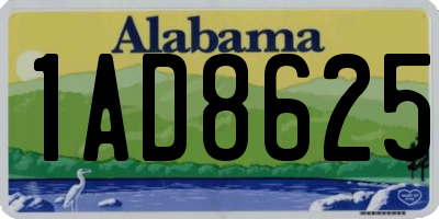 AL license plate 1AD8625
