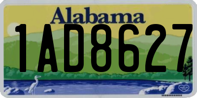 AL license plate 1AD8627