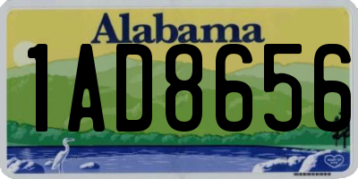 AL license plate 1AD8656
