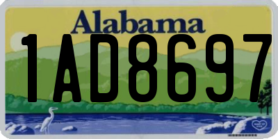 AL license plate 1AD8697