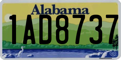 AL license plate 1AD8737