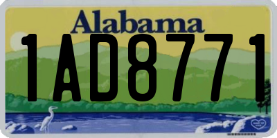 AL license plate 1AD8771