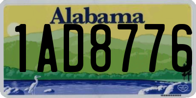 AL license plate 1AD8776