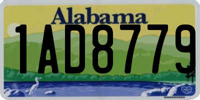 AL license plate 1AD8779