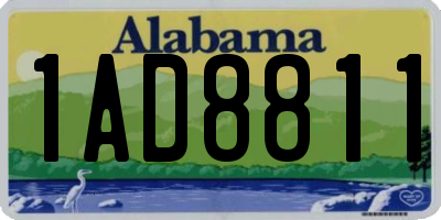 AL license plate 1AD8811