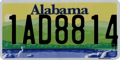 AL license plate 1AD8814