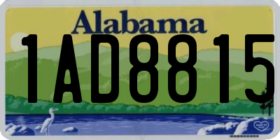 AL license plate 1AD8815