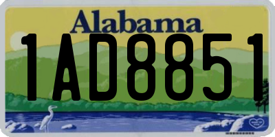 AL license plate 1AD8851