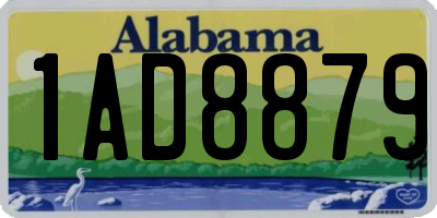 AL license plate 1AD8879
