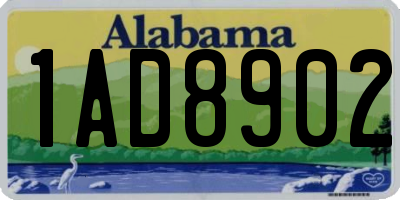 AL license plate 1AD8902