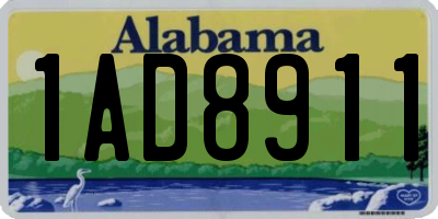 AL license plate 1AD8911