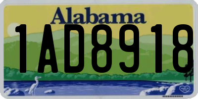 AL license plate 1AD8918