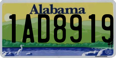 AL license plate 1AD8919