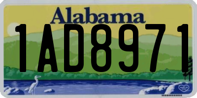 AL license plate 1AD8971
