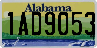 AL license plate 1AD9053